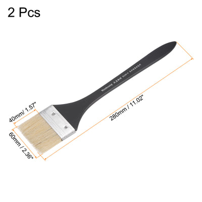 Harfington Width Small Paint Brush Natural Bristles with Wood Handle Tools