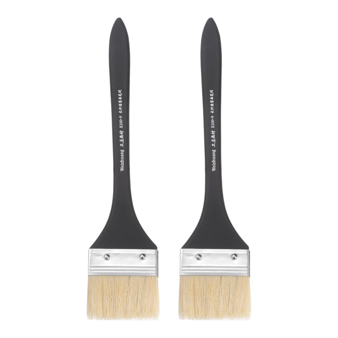 Harfington Width Small Paint Brush Natural Bristles with Wood Handle Tools