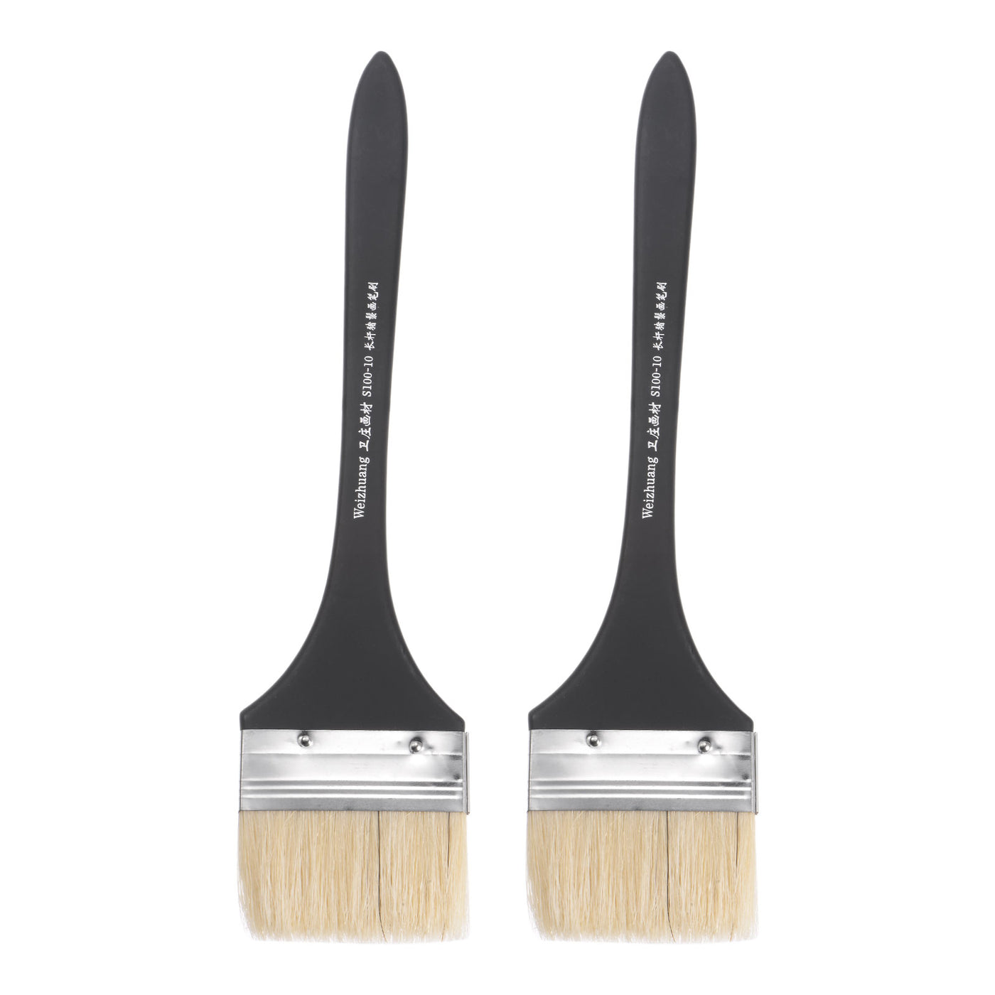 Harfington Width Small Paint Brush Natural Bristles with Wood Handle Tools