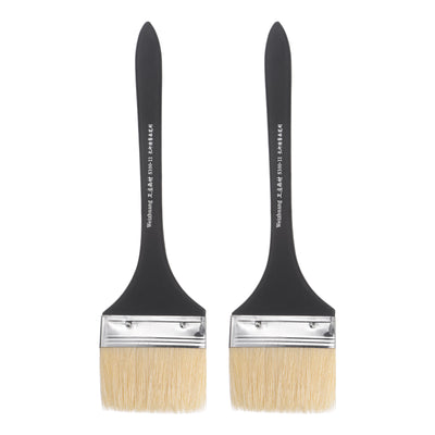 Harfington Width Small Paint Brush Natural Bristles with Wood Handle Tools