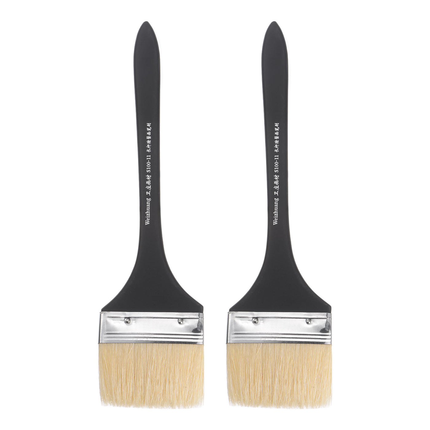 Harfington Width Small Paint Brush Natural Bristles with Wood Handle Tools