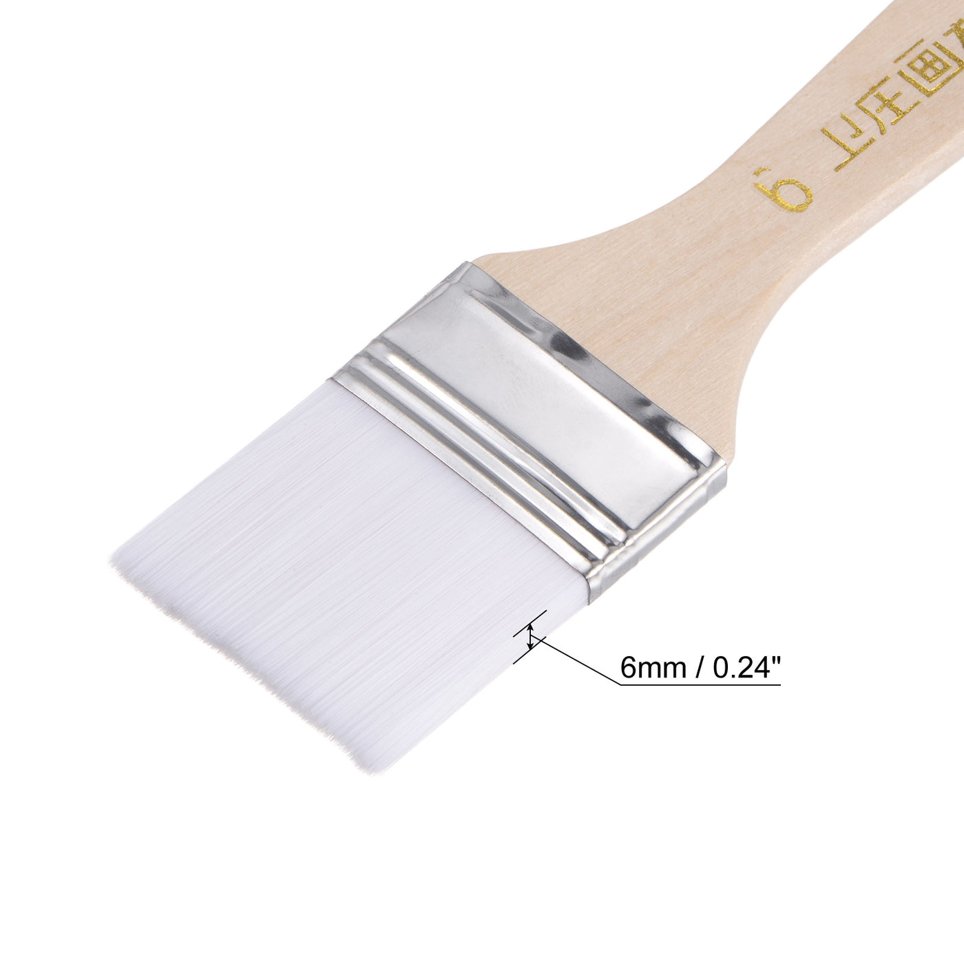 Harfington Width Small Paint Brushes Natural Bristle with Wood Handle Tools