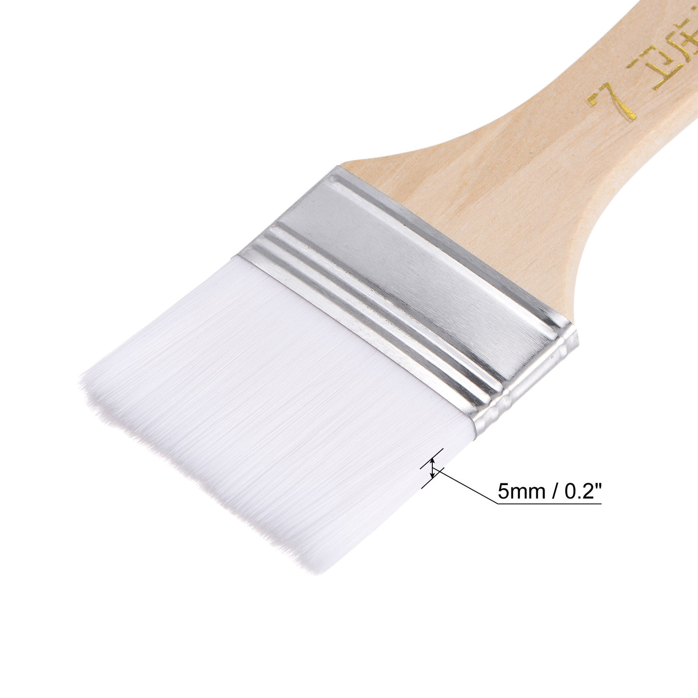 Harfington Width Small Paint Brushes Natural Bristle with Wood Handle Tools