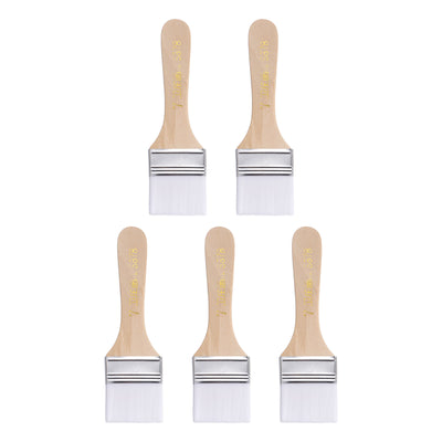 Harfington Width Small Paint Brushes Natural Bristle with Wood Handle Tools