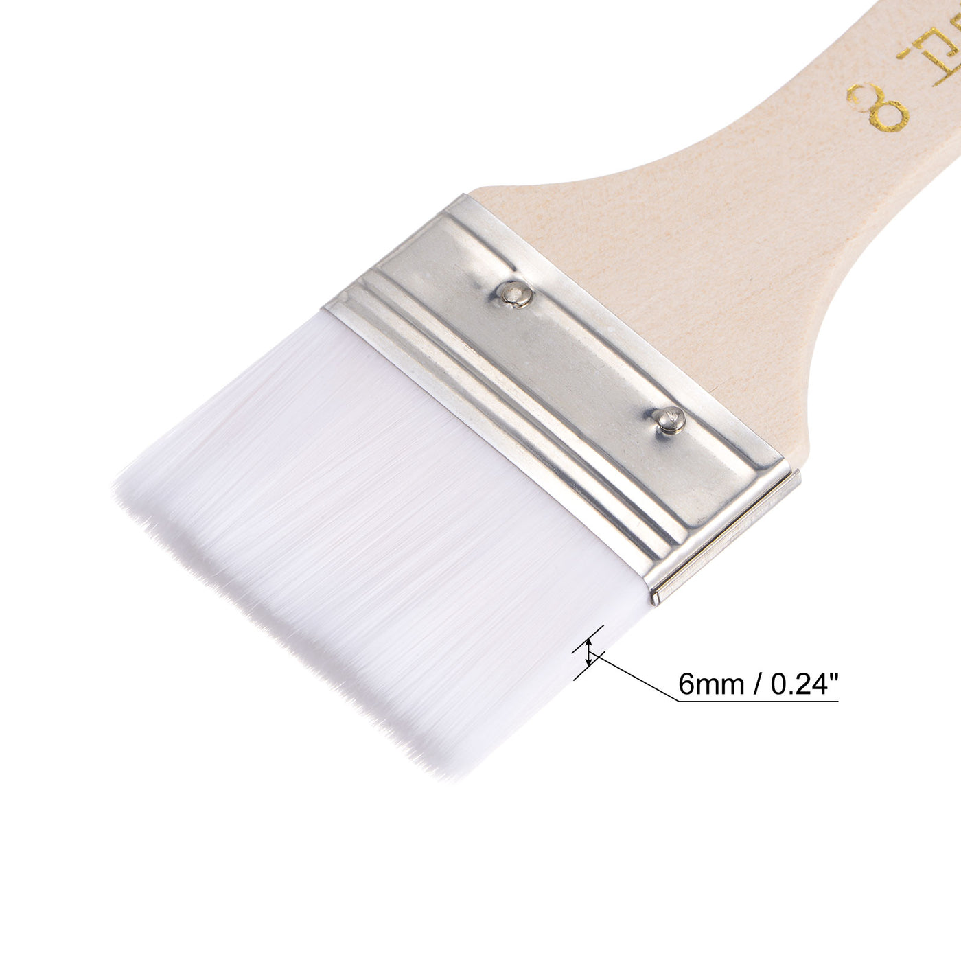 Harfington Width Small Paint Brushes Natural Bristle with Wood Handle Tools