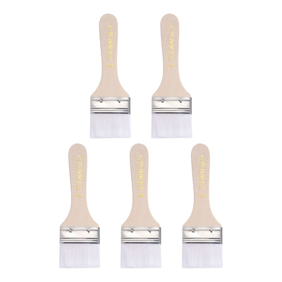 Harfington Width Small Paint Brushes Natural Bristle with Wood Handle Tools