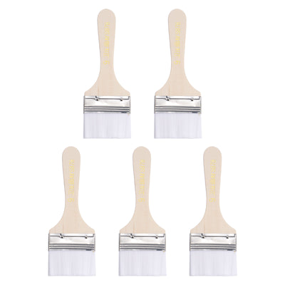 Harfington Width Small Paint Brushes Natural Bristle with Wood Handle Tools