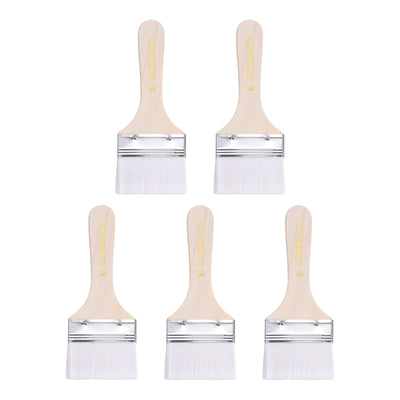 Harfington Width Small Paint Brushes Natural Bristle with Wood Handle Tools