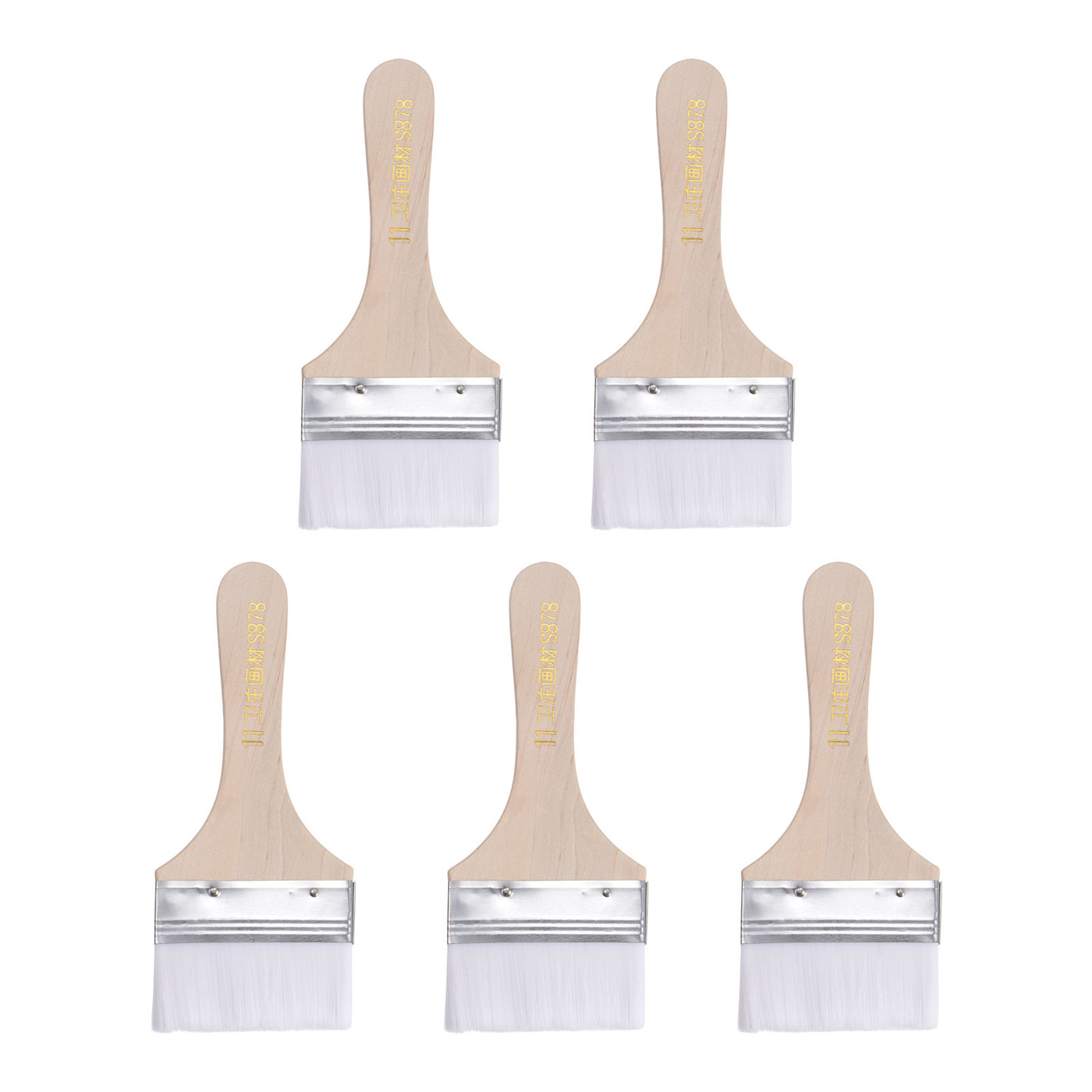 Harfington Width Small Paint Brushes Natural Bristle with Wood Handle Tools