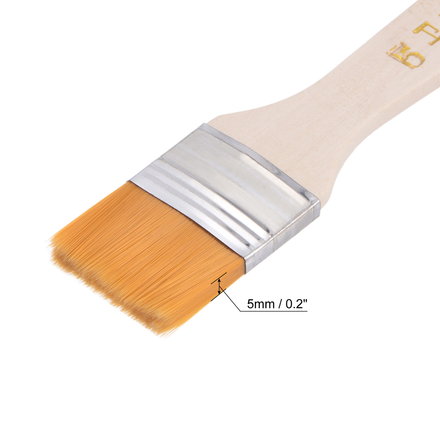 Harfington Width Small Paint Brushes Natural Bristle with Wood Handle Tools