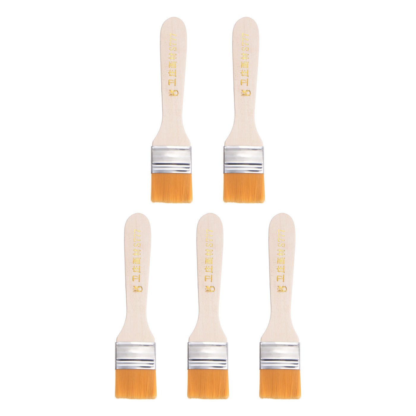 Harfington Width Small Paint Brushes Natural Bristle with Wood Handle Tools