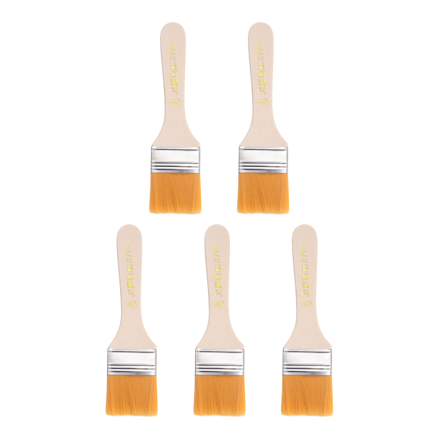 Harfington Width Small Paint Brushes Natural Bristle with Wood Handle Tools