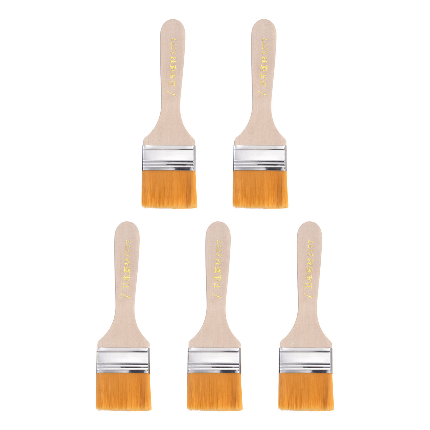 Harfington Width Small Paint Brushes Natural Bristle with Wood Handle Tools