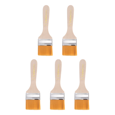 Harfington Width Small Paint Brushes Natural Bristle with Wood Handle Tools