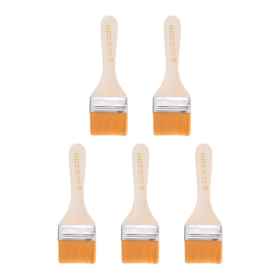 Harfington Width Small Paint Brushes Natural Bristle with Wood Handle Tools