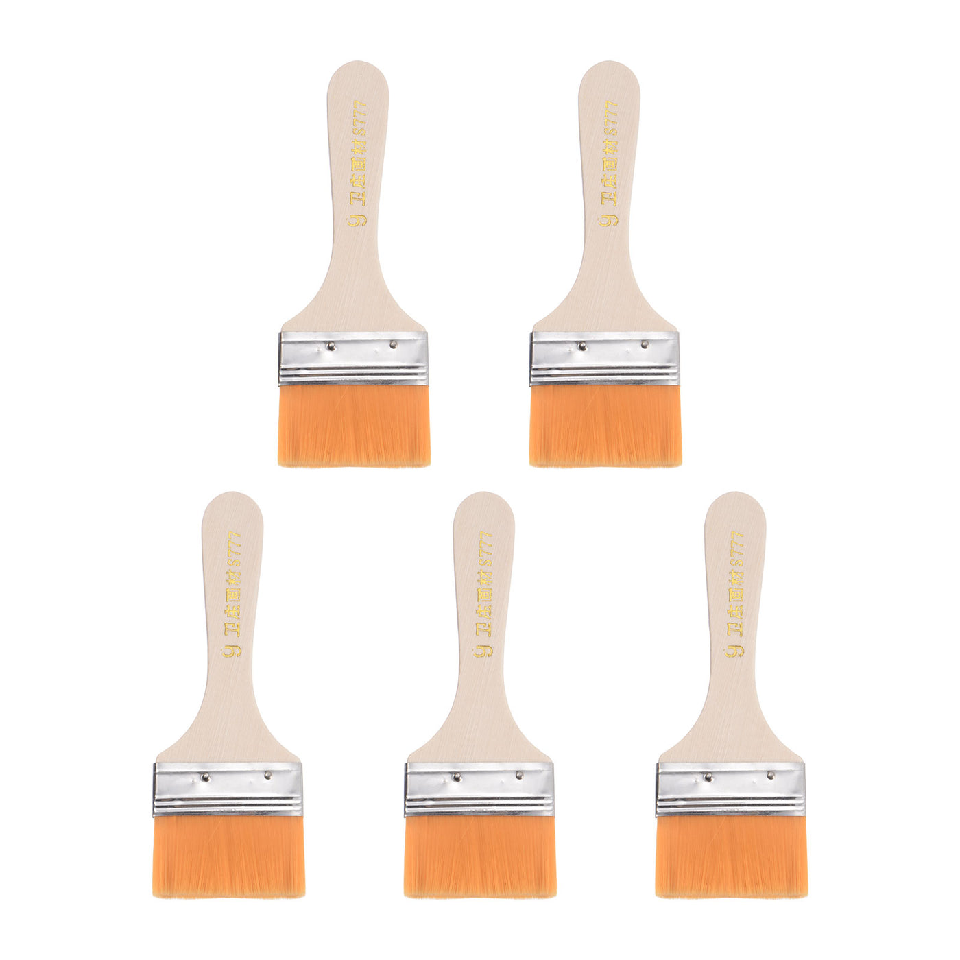 Harfington Width Small Paint Brushes Natural Bristle with Wood Handle Tools