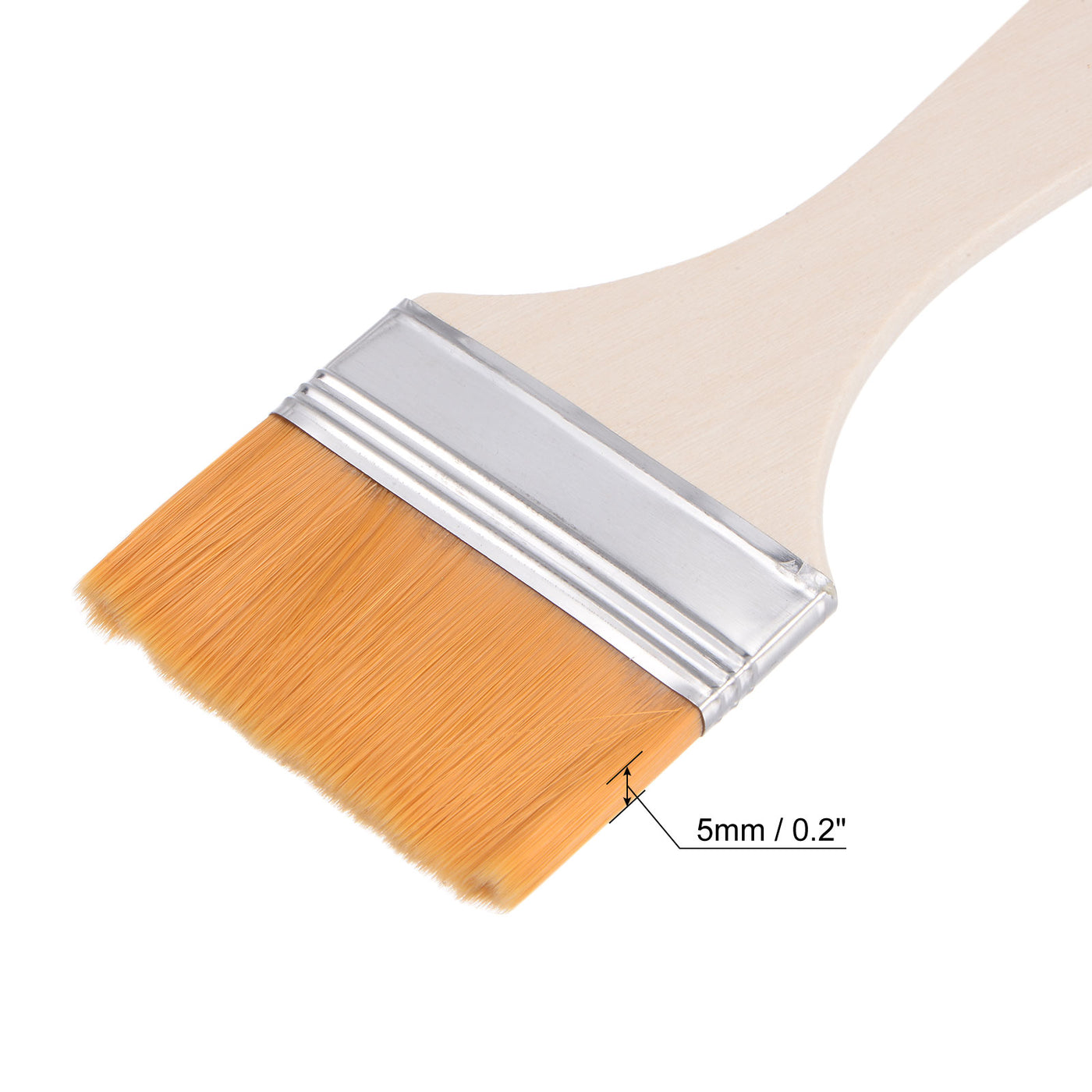 Harfington Width Small Paint Brushes Natural Bristle with Wood Handle Tools