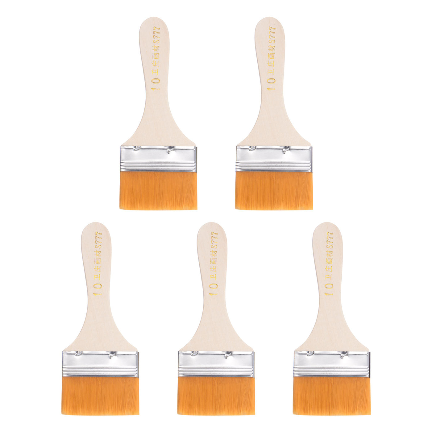 Harfington Width Small Paint Brushes Natural Bristle with Wood Handle Tools