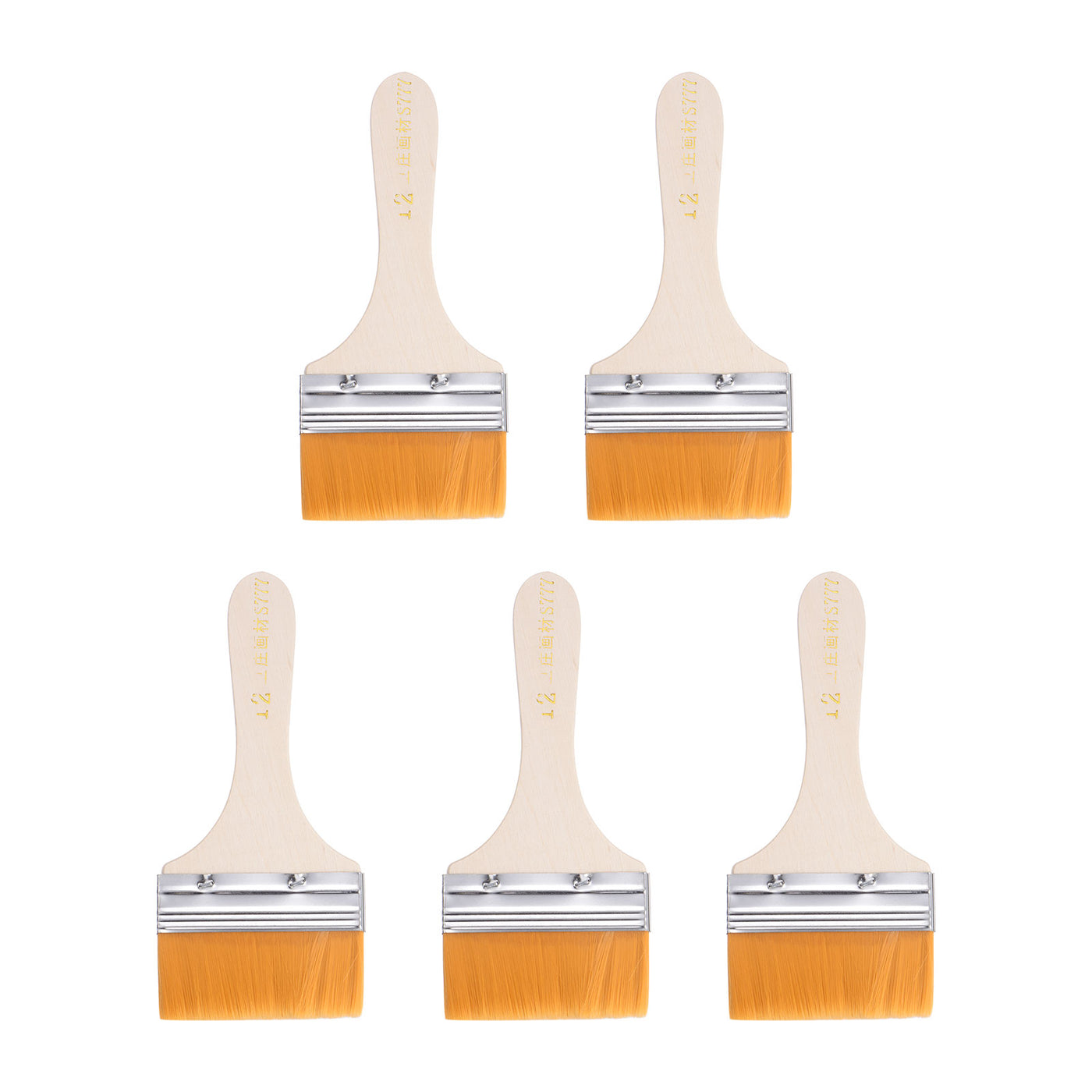 Harfington Width Small Paint Brushes Natural Bristle with Wood Handle Tools