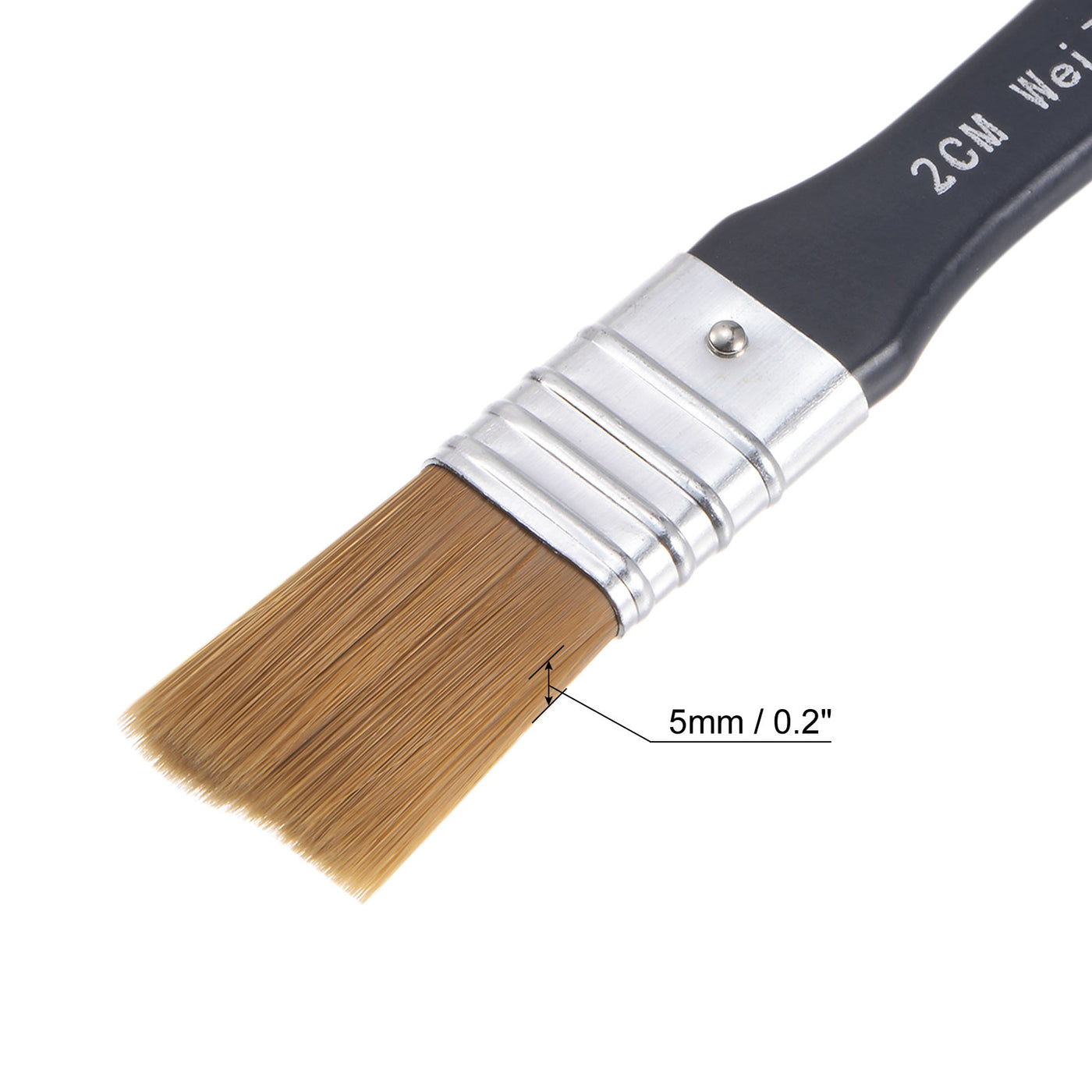 Harfington Width Small Paint Brush Natural Bristle with Wood Handle Paint Tools