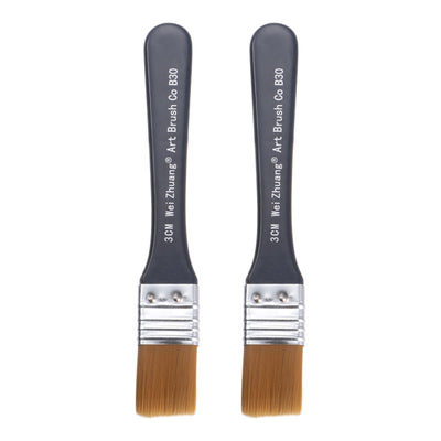 Harfington Width Small Paint Brush Natural Bristle with Wood Handle Paint Tools