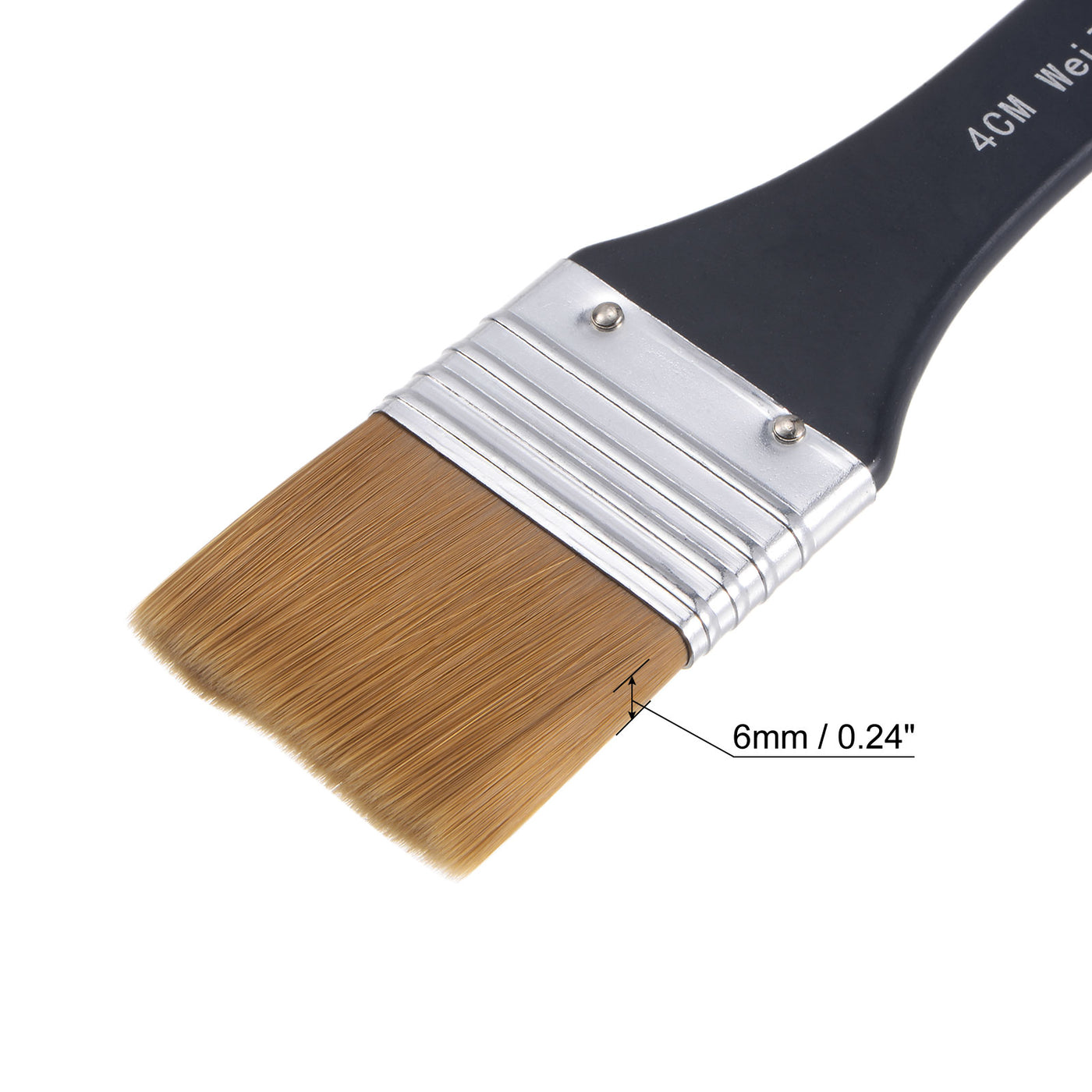 Harfington Width Small Paint Brush Natural Bristle with Wood Handle Paint Tools