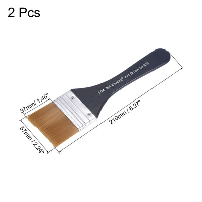 Harfington Width Small Paint Brush Natural Bristle with Wood Handle Paint Tools