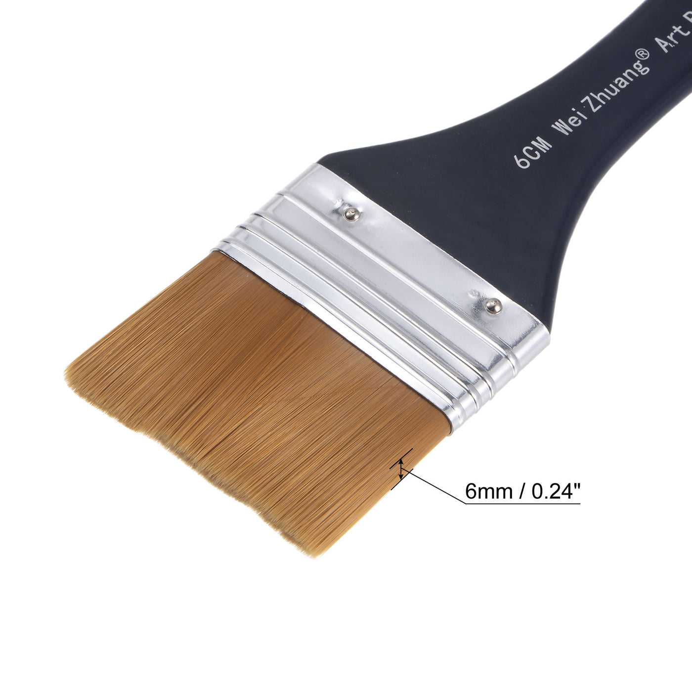 Harfington Width Small Paint Brush Natural Bristle with Wood Handle Paint Tools