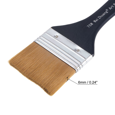 Harfington Width Small Paint Brush Natural Bristle with Wood Handle Paint Tools
