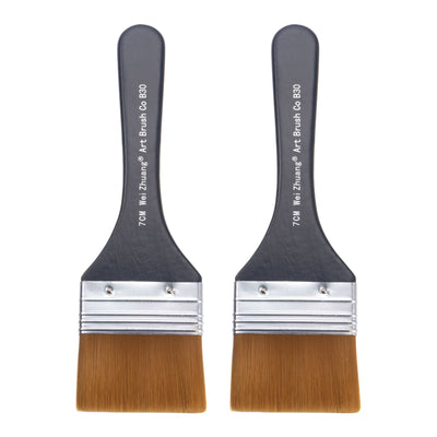 Harfington Width Small Paint Brush Natural Bristle with Wood Handle Paint Tools