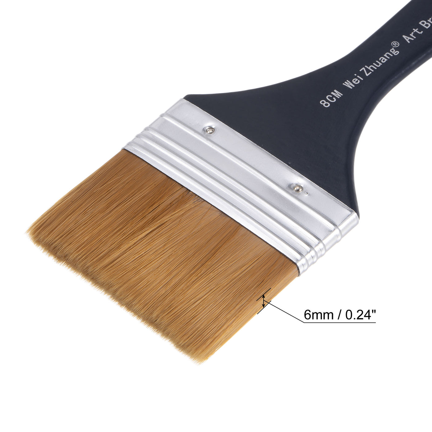 Harfington Width Small Paint Brush Natural Bristle with Wood Handle Paint Tools