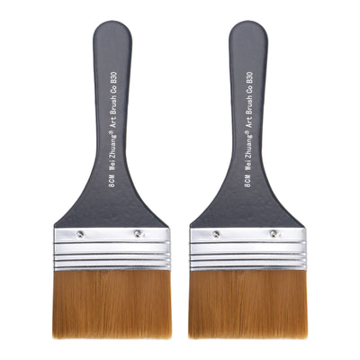 Harfington Width Small Paint Brush Natural Bristle with Wood Handle Paint Tools