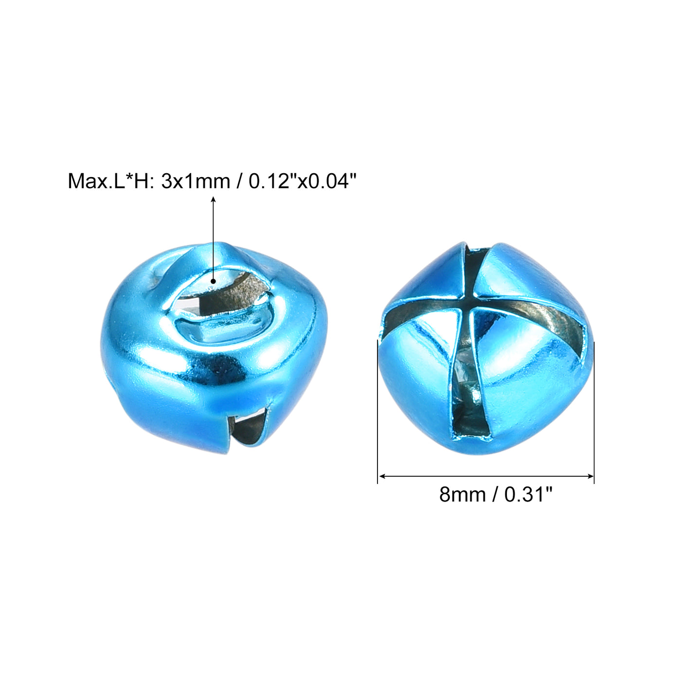 Harfington Jingle Bells Carbon Steel Craft Bells for DIY Christmas