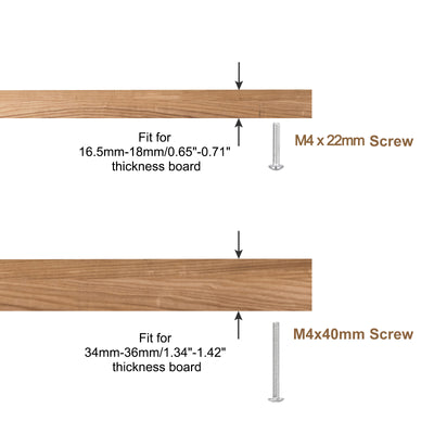 Harfington Drawer Knobs, Aluminum Alloy Wardrobe Pull Handle