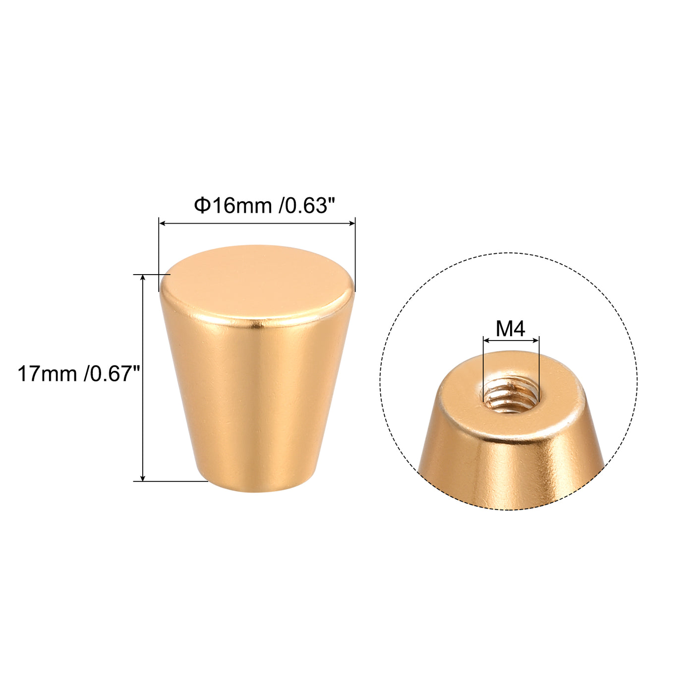 Harfington Drawer Knobs Aluminum Alloy Wardrobe Pull Handles