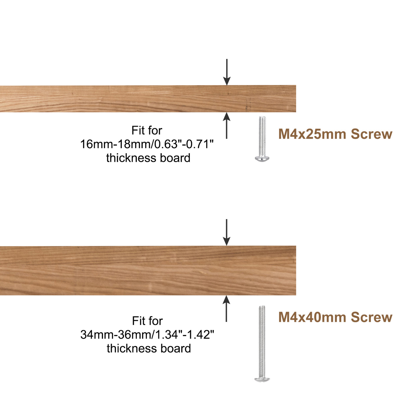 Harfington Drawer Knobs Aluminum Alloy Wardrobe Pull Handles
