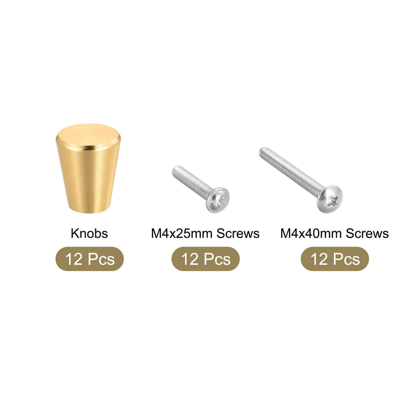 Harfington Drawer Knobs, Aluminum Alloy Wardrobe Pull Handles