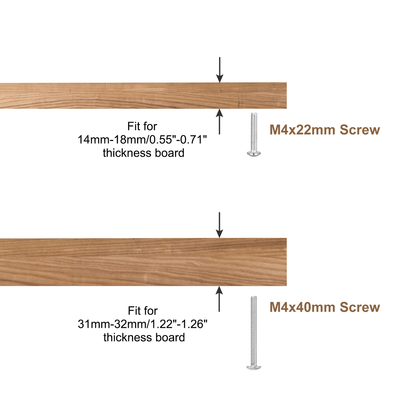 Harfington Drawer Knobs Aluminum Alloy Wardrobe Pull Handles