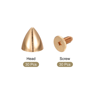 Harfington Screw Back Rivets Hollow Leather Studs for DIY