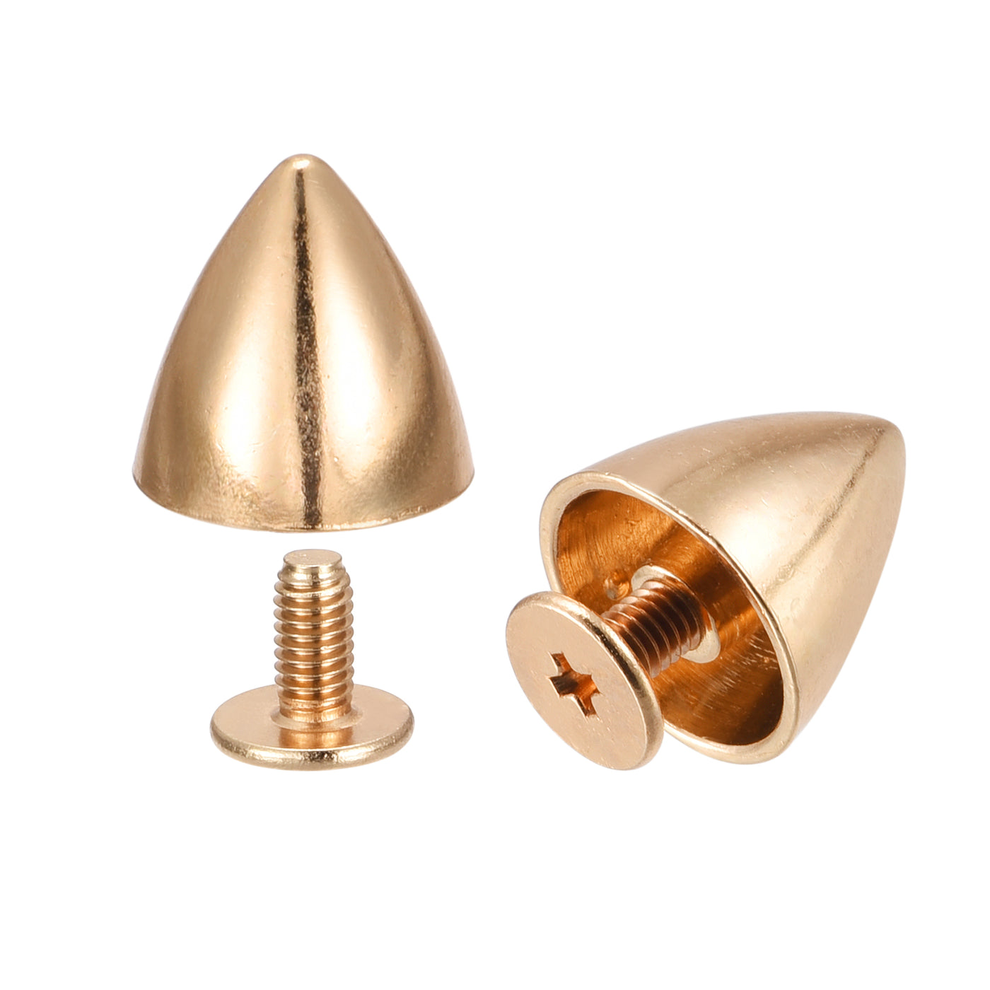Harfington Screw Back Rivets Hollow Leather Studs for DIY