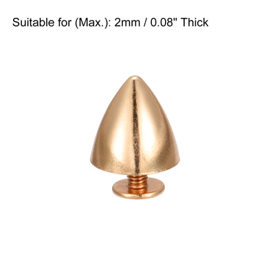 Harfington Screw Back Rivets Hollow Leather Studs for DIY