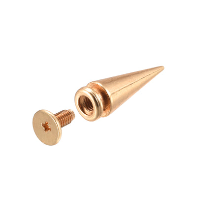 Harfington Screw Back Rivets Solid Leather Studs for DIY Leather