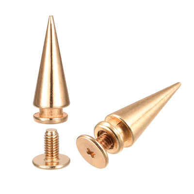 Harfington Screw Back Rivets Solid Leather Studs for DIY Leather