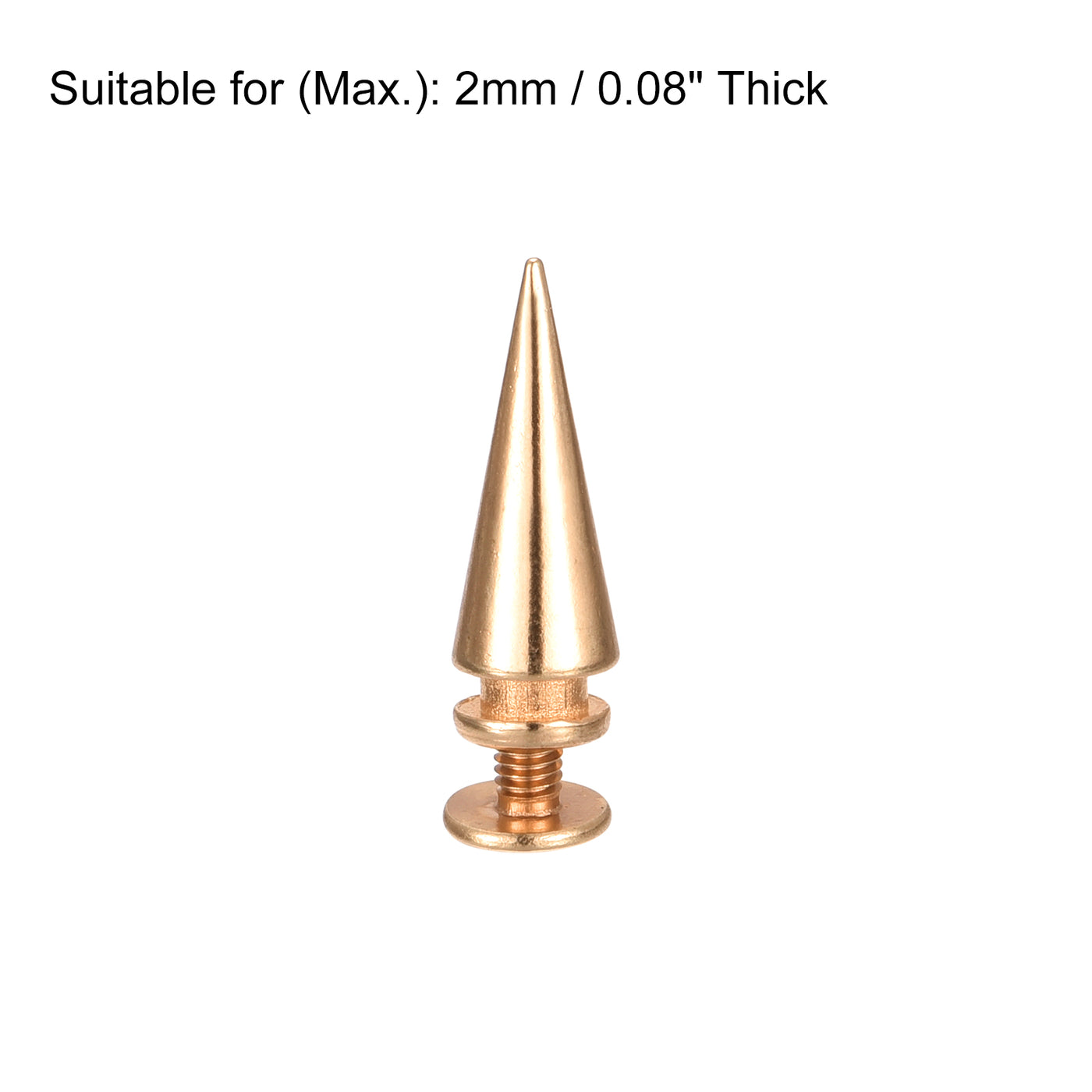 Harfington Screw Back Rivets Solid Leather Studs for DIY Leather