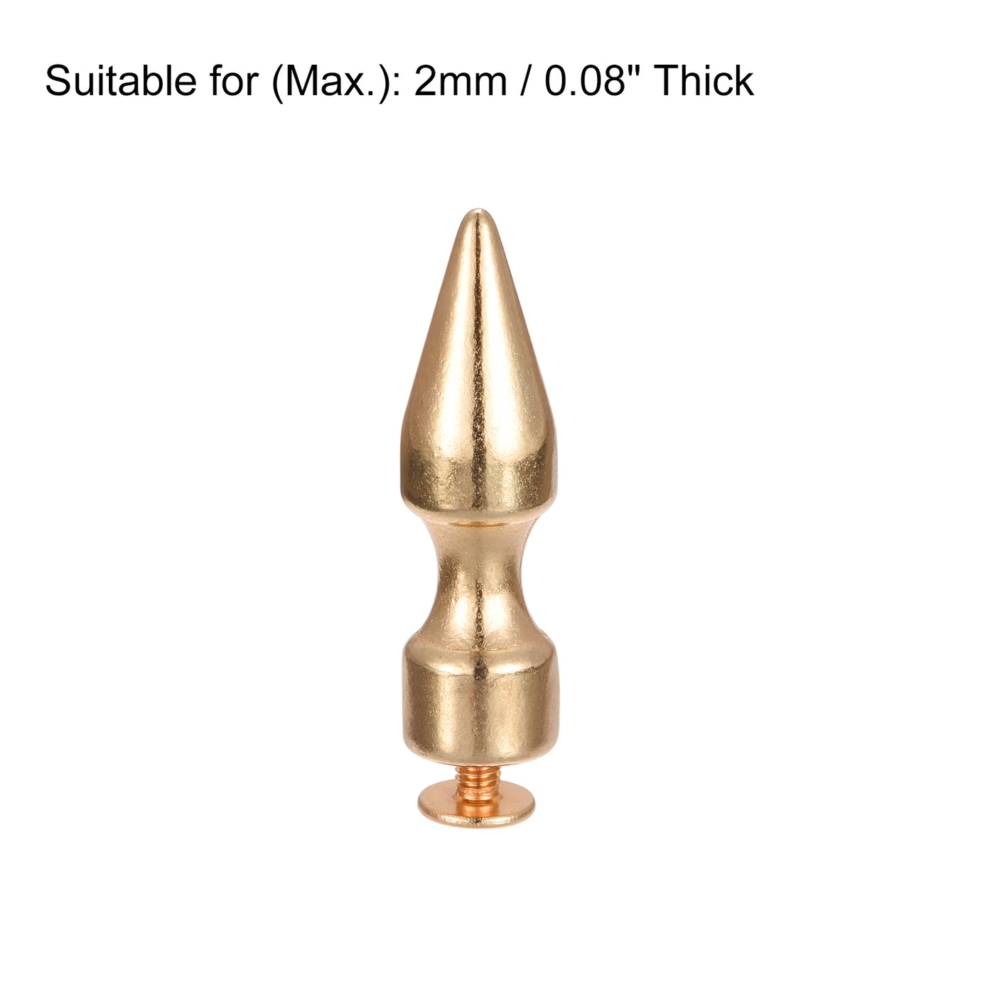 Harfington Screw Back Rivet Solid Leather Studs for DIY