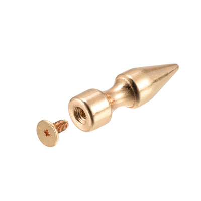 Harfington Screw Back Rivet Solid Leather Studs for DIY