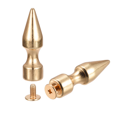 Harfington Screw Back Rivet Solid Leather Studs for DIY