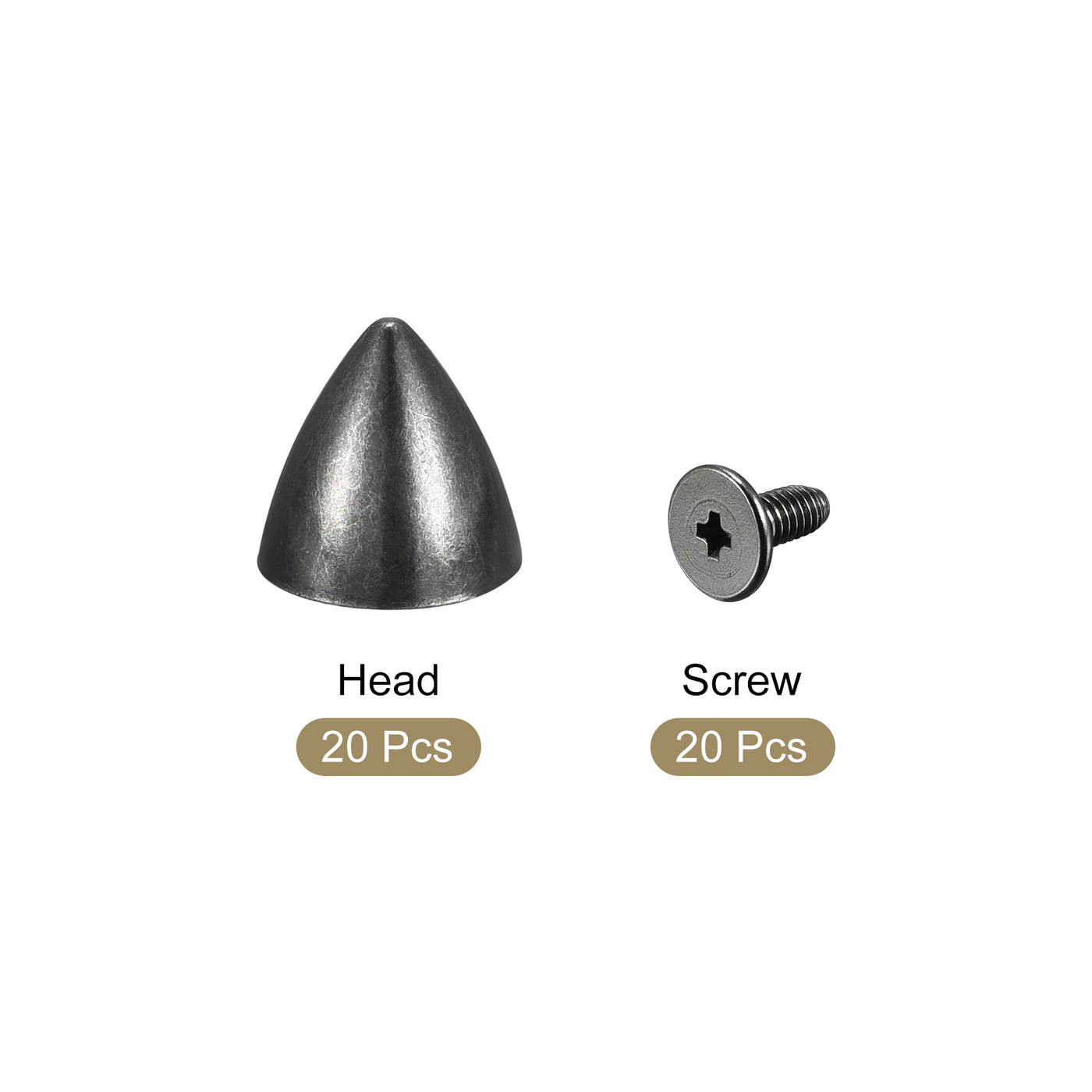 Harfington Screw Back Rivet, Hollow Leather Studs for DIY