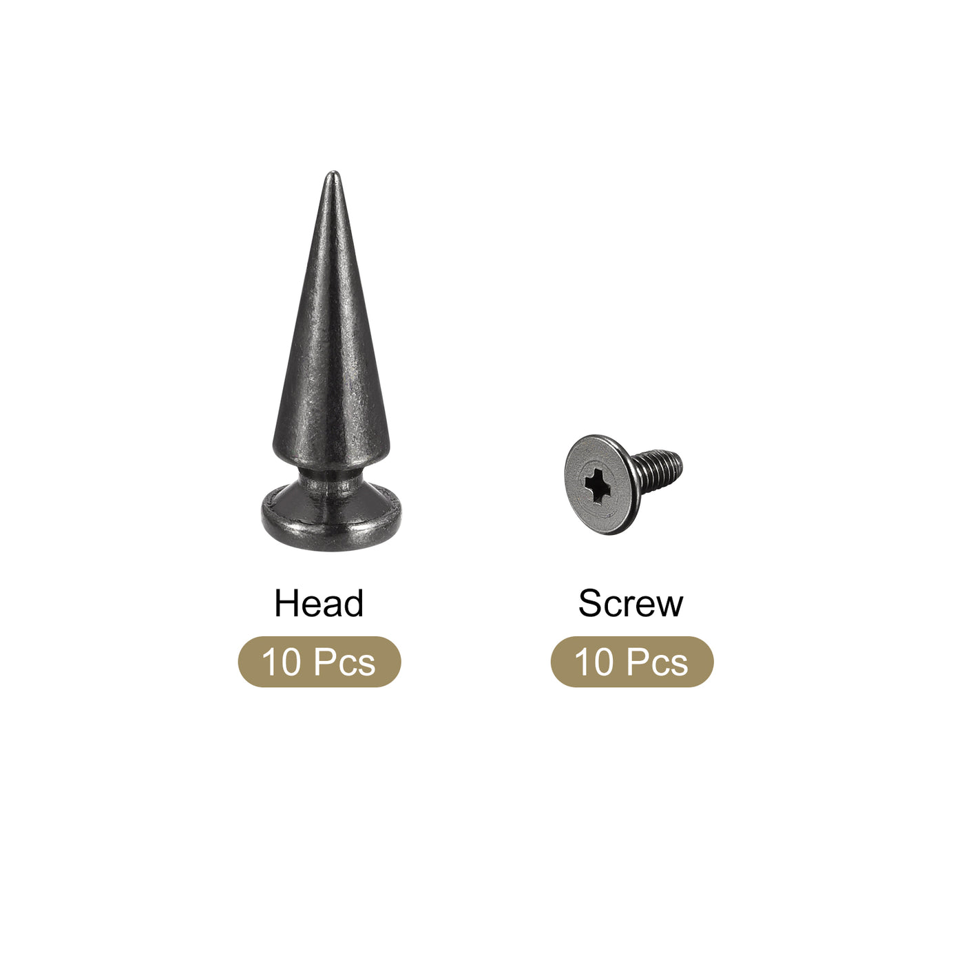 Harfington Screw Back Rivet, Solid Leather Studs for Leather