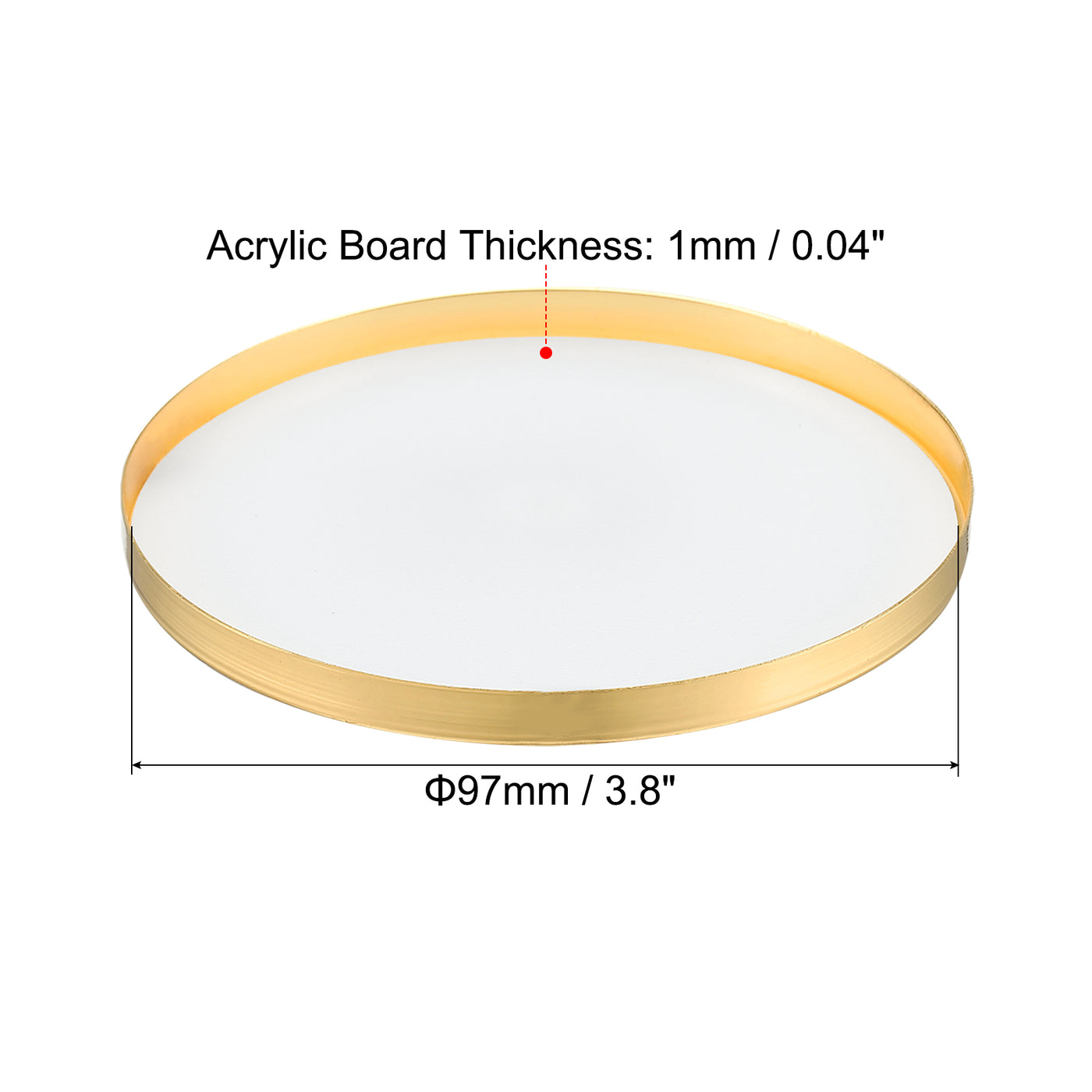 Harfington Inner Dia. Lampshade Diffuser, Dustproof Dust Protection Cover Acrylic Board for Barrel Lamp Shade
